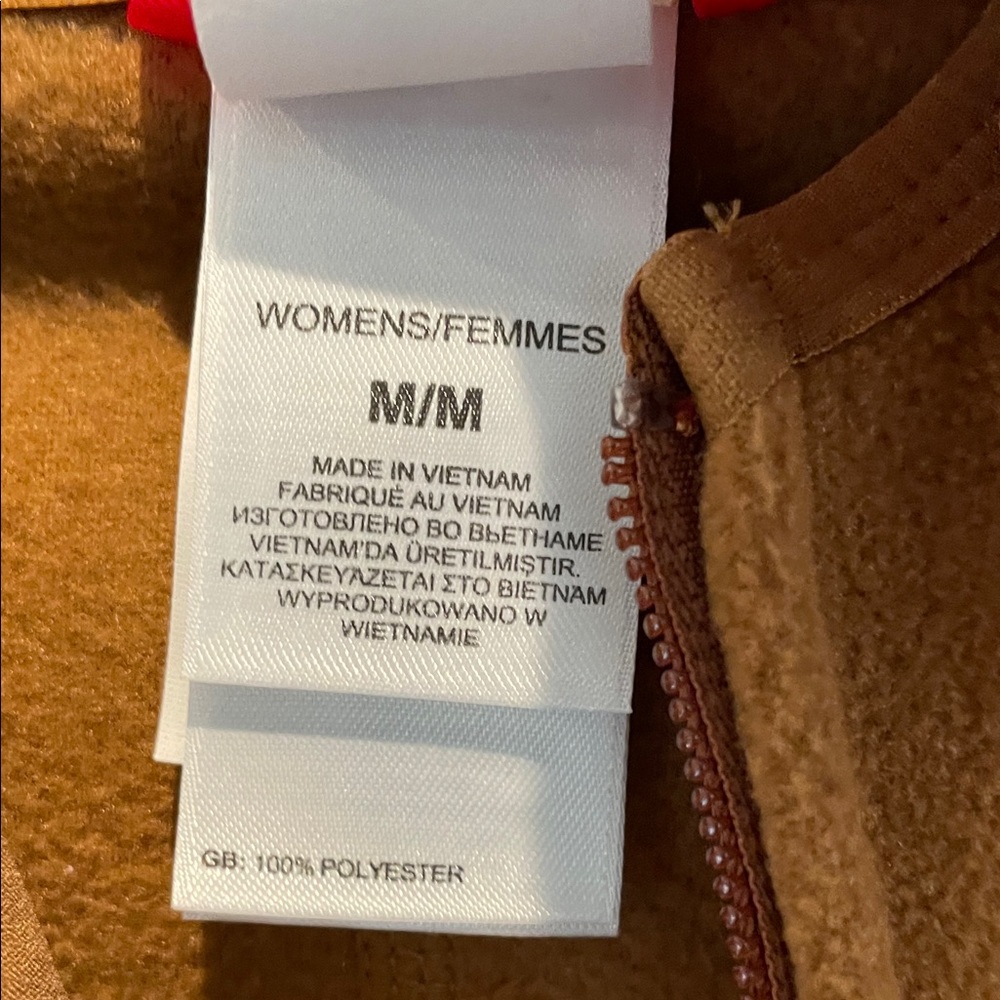 The North Face Women's Rust/Brown Fleece Jacket - Picture 4 of 6